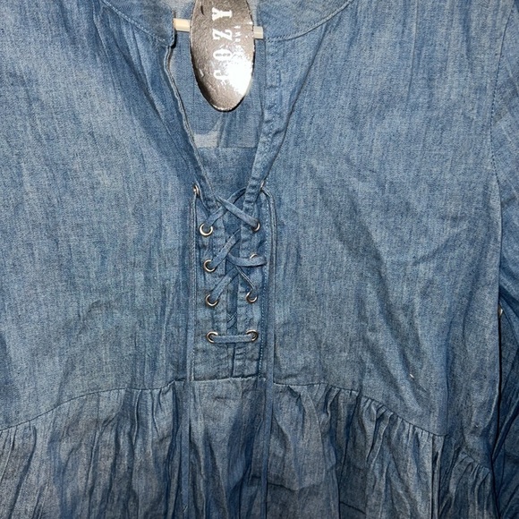 Cozy Casual 3/4 sleeve high low top. Small. NWT - Picture 4 of 4